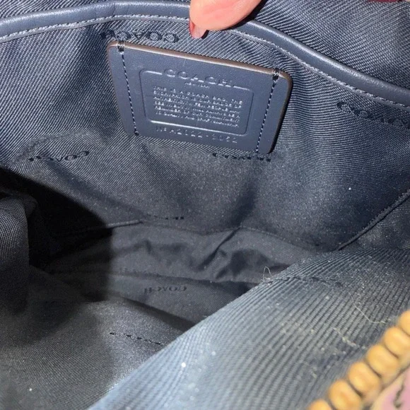 Coach Cargo Crossbody with vintage rosebud print with leather - Picture 8 of 12